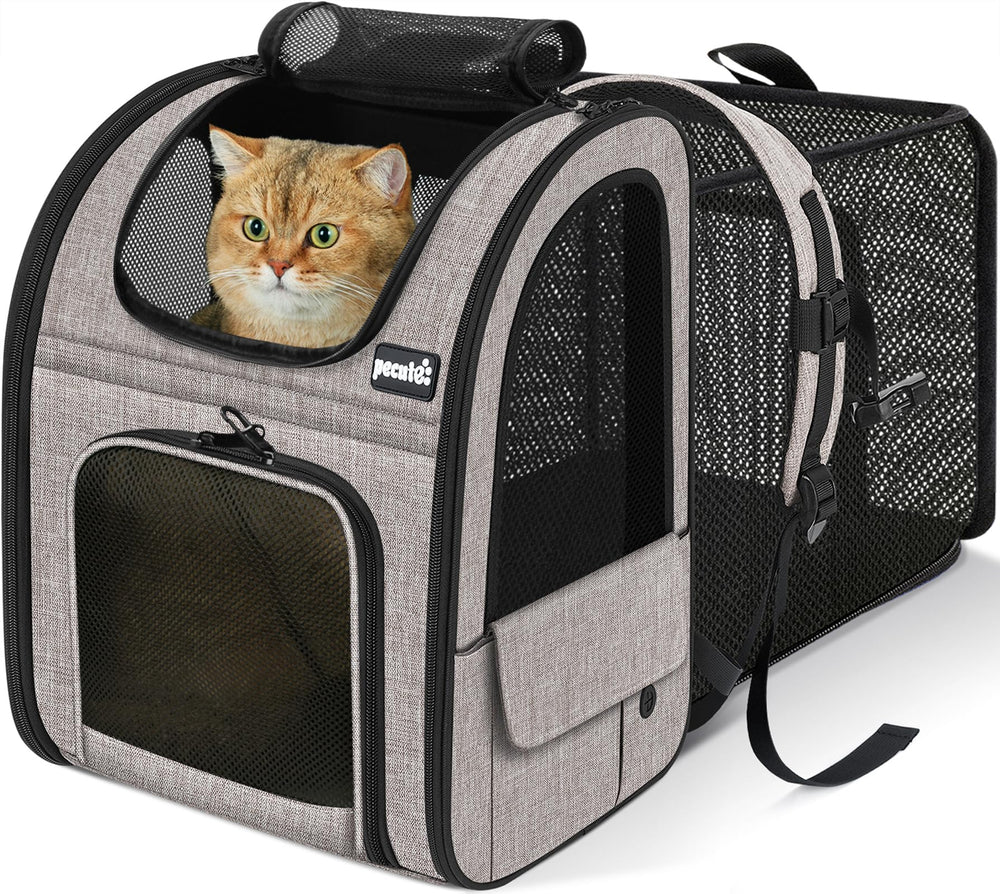 Pecute Mochila Gato Expandible: espacio extra para estirar durante viajes