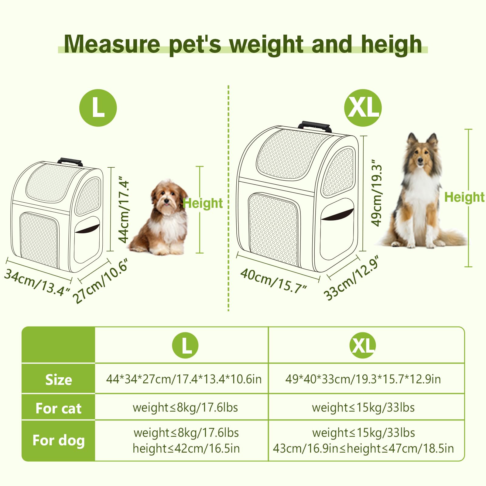 Mochila Pecute, ventilacion con tres paneles, visibilidad para la mascota durante el paseo
