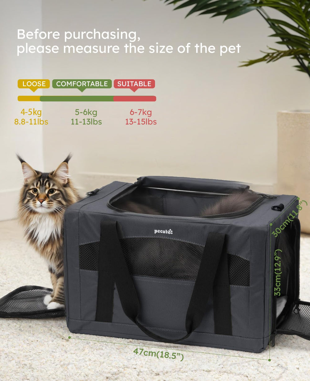 Pecute bolsa transportín para gato con diseño discreto