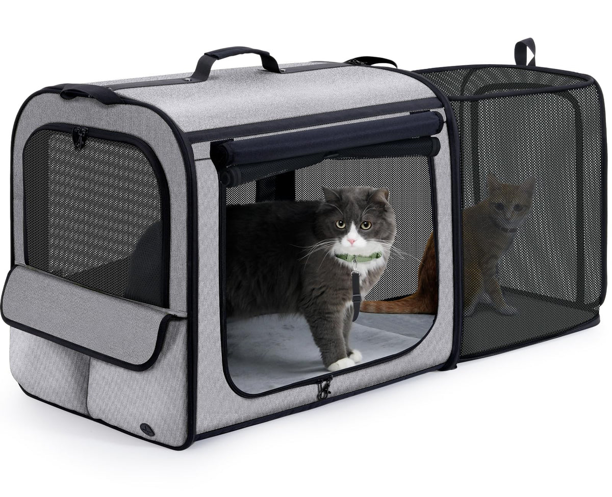 Pecute Portador de perro ligero para coche, transporte cómodo en viajes cortos.