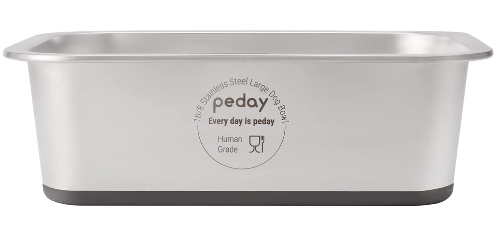 PEDAY tazón-agua-grande con capacidad de 1.2 galones para perros grandes, hidratación estable