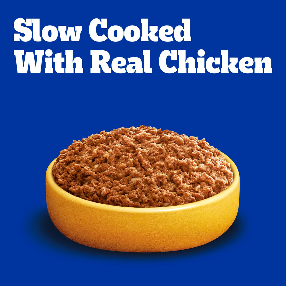 Etiqueta de ingredientes de Pedigree, pollo real y pato para una dieta completa