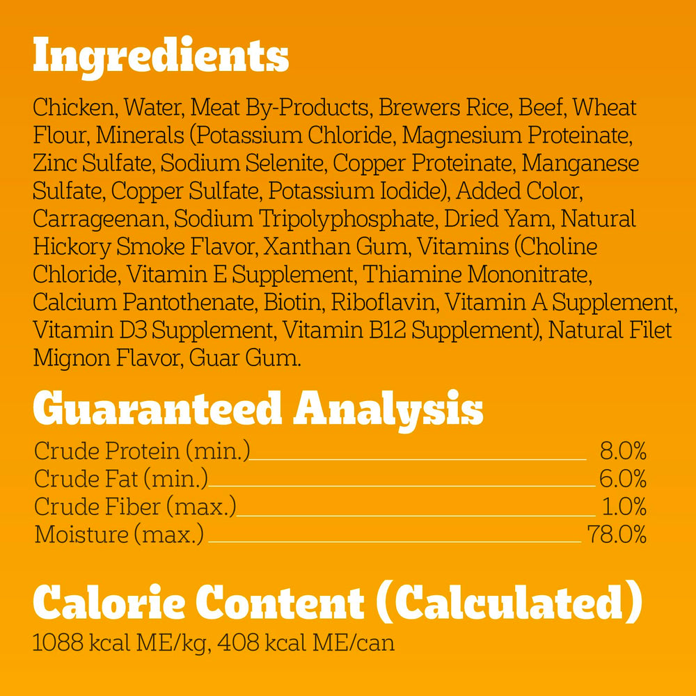 Pedigree Chopped Ground Dinner, contiene vitaminas, minerales y aminoácidos clave.