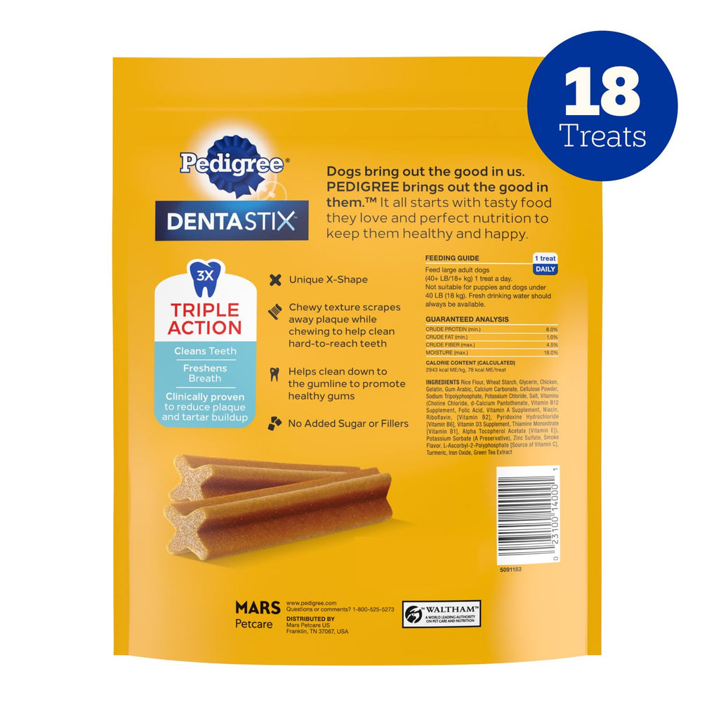 Ayuda a mantener aliento más fresco al masticar Dentastix