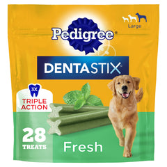 Pedigree Dentastix: bocado dental grande para limpieza al masticar