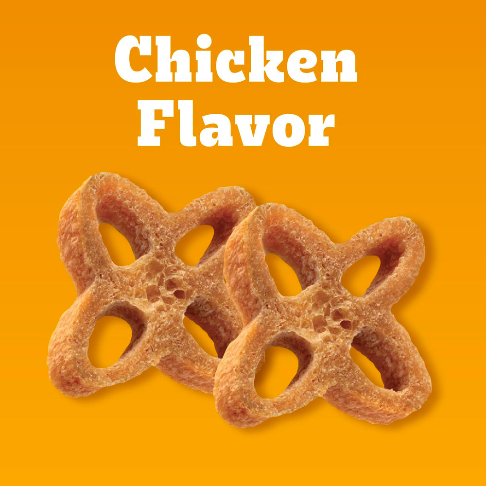 Sabor a pollo de Dentastix Chunx ofrece una recompensa sabrosa.