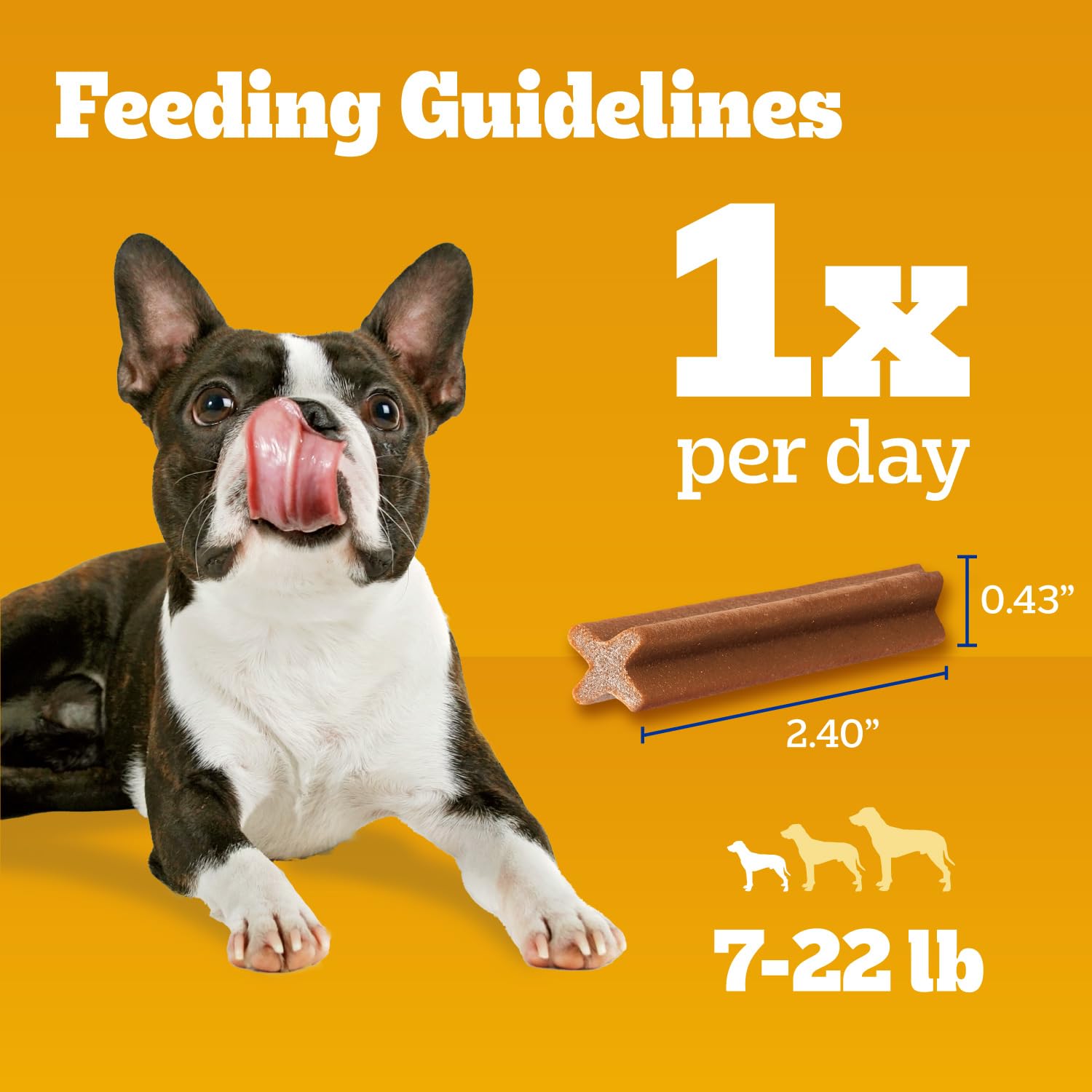 Pedigree Dentastix mantiene la higiene bucal en razas pequeñas.