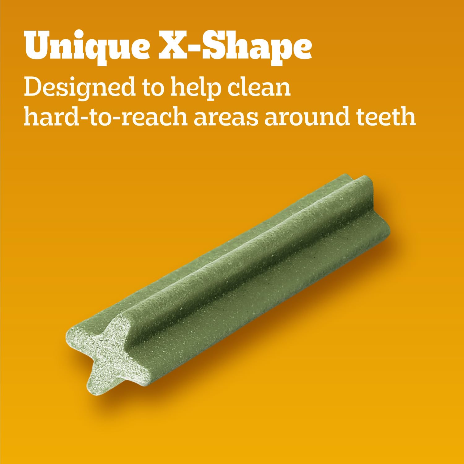 Dentastix para razas pequeñas mejora la limpieza dental diaria.