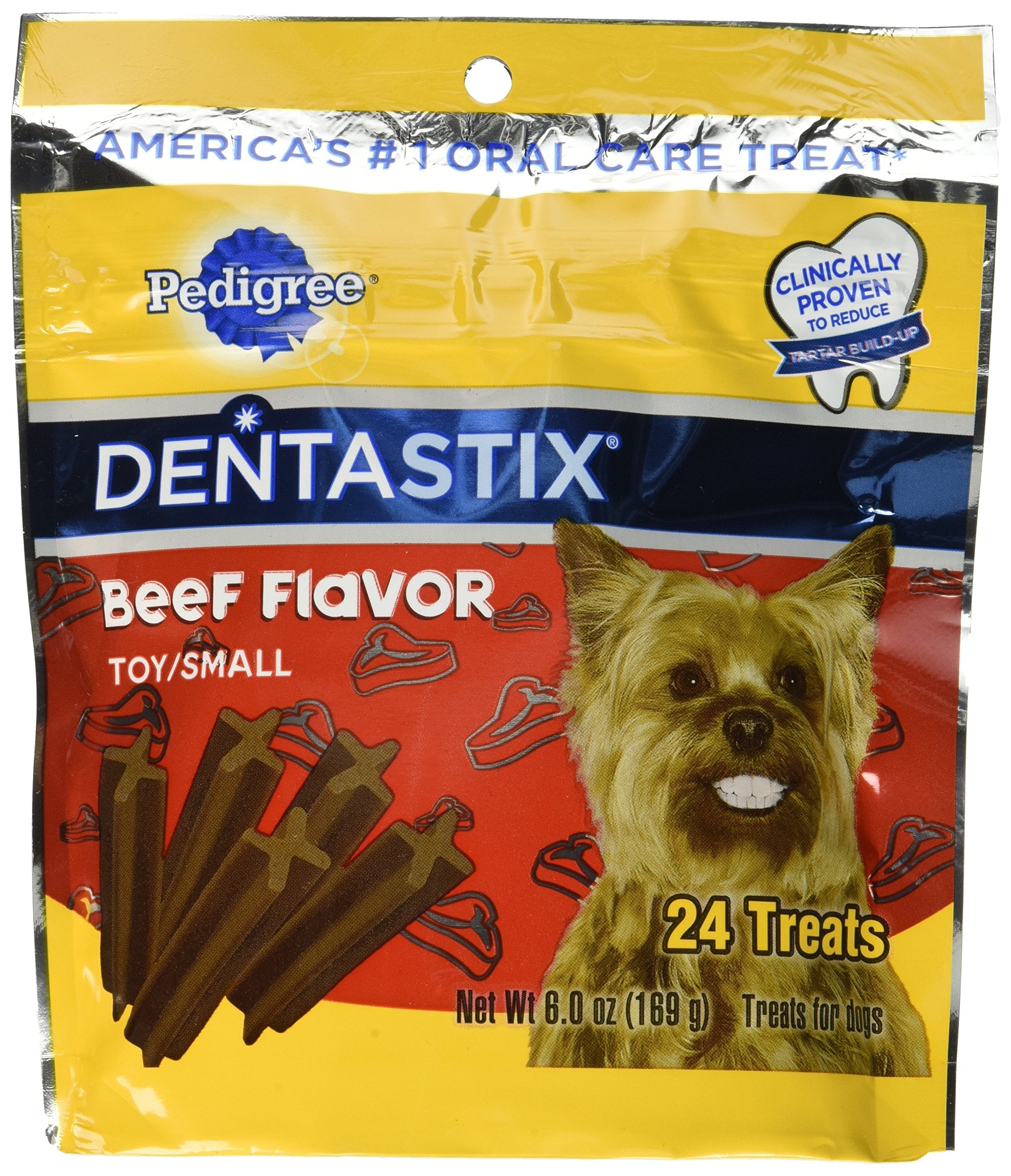 Pedigree Dentastix empaque 6 oz 24 premios para cuidado dental diario