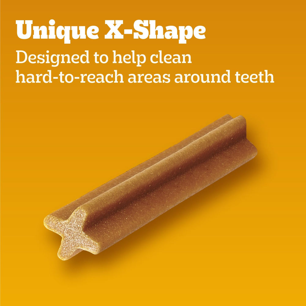 Dentastix para razas pequeñas y medianas, uso diario recomendado.