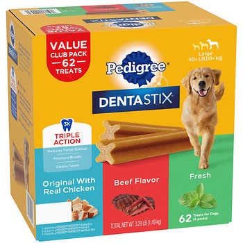Dentastix Pedigree: sabores Original Ternera Fresco para uso diario