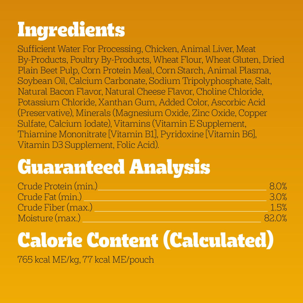 Pedigree Choice Cuts servido de forma limpia y ordenada.