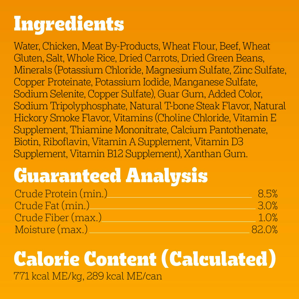 Pedigree: salsa con carne de alta calidad para músculos.