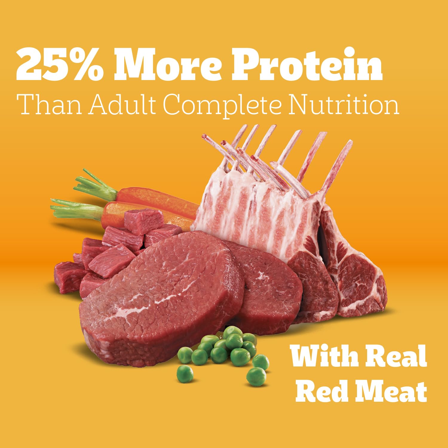 Pedigree proteína-25% para apoyo muscular diario.