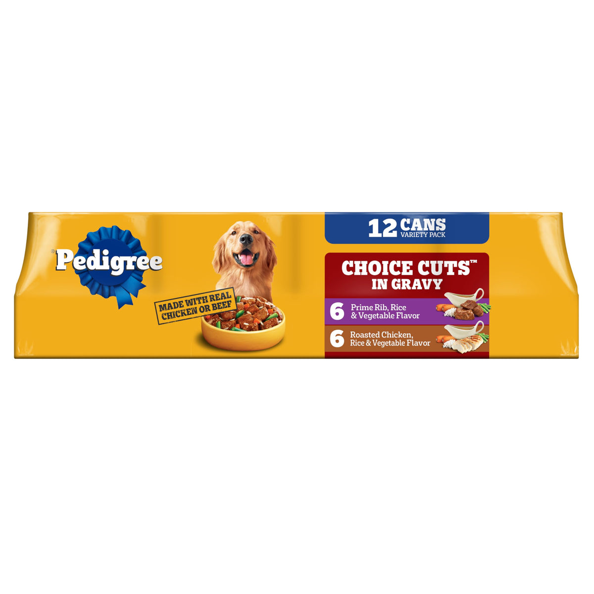 Pedigree trozos selectos en salsa, lata 01, ideal para comida diaria
