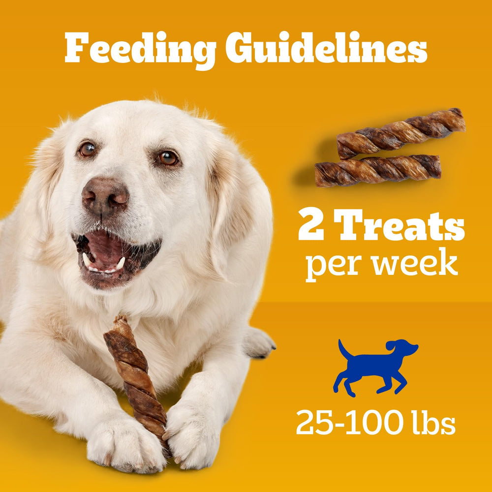 Pedigree Twisty Chews color y textura atractiva para perros curiosos