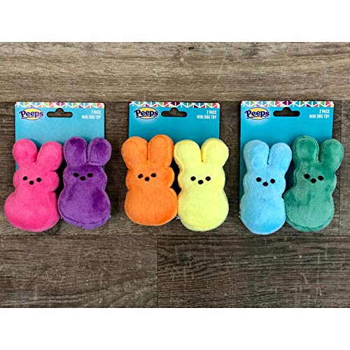 Peeps juguete perro mini rosa, perfecto para juegos de buscar en casa.