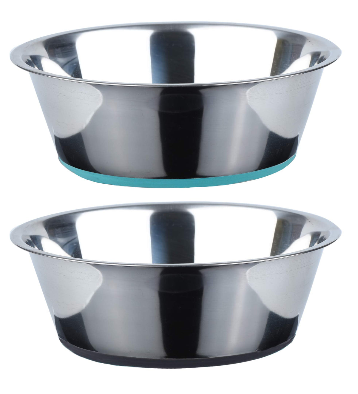 Cuenco Peggy11 de acero inoxidable profundo, estable y duradero para comida y agua.