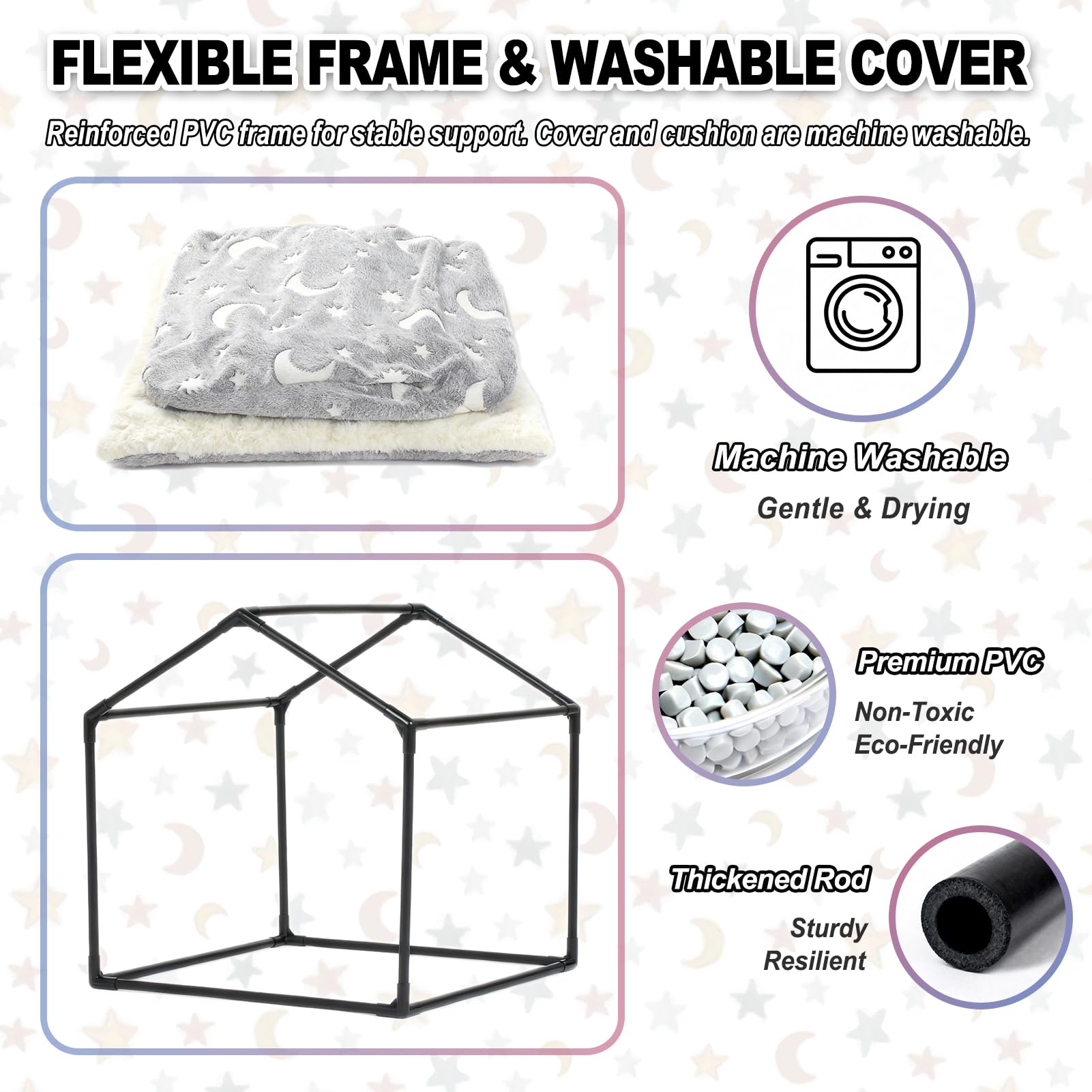 Pelemee: medidas 25L×25W×25H para perros de 18–40 lb.