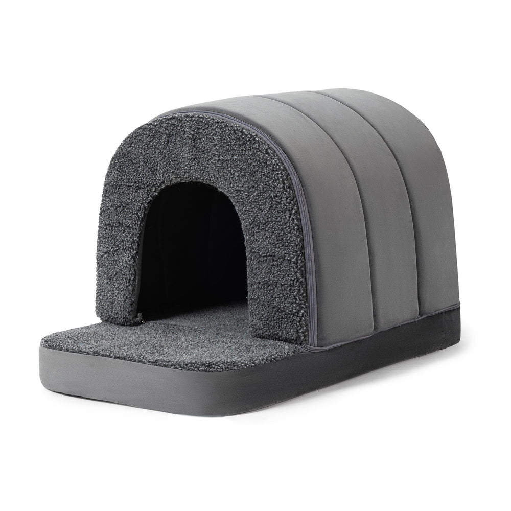 Pelzin casa perros multiproposito, apta como refugio para gatos.