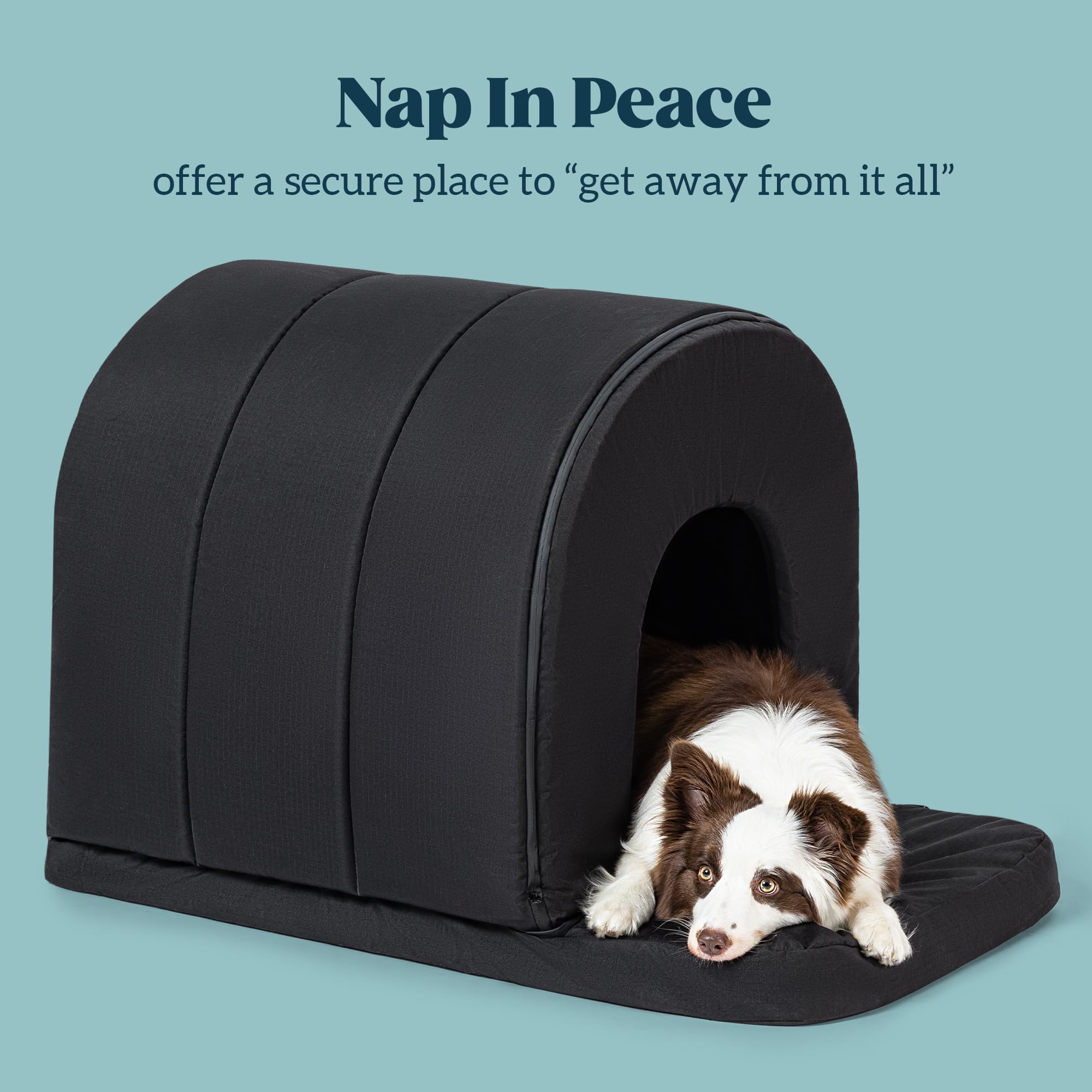 Pelzin casa para perros - exterior impermeable, superficie fresca para días húmedos.