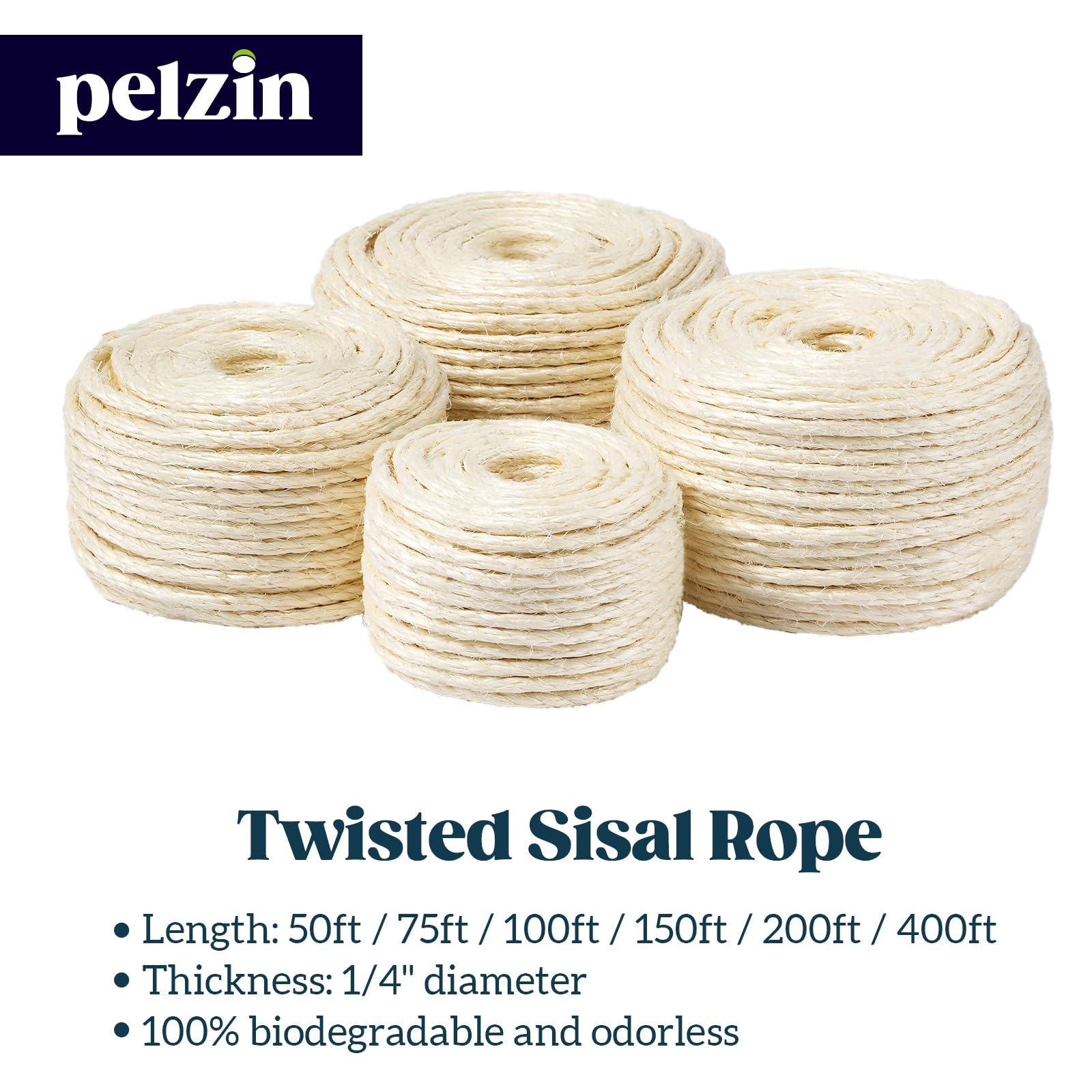 Textura natural de sisal Pelzin para rascar y jugar