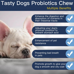 Penkyer Probiotics para perro - comprimidos, promueven piel sana y pelaje.
