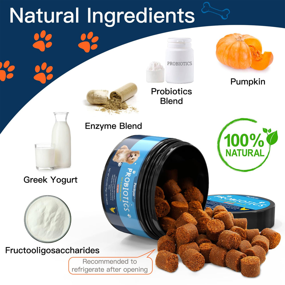 Penkyer Probiotics para todo tipo de perros, soporte en todas las etapas.