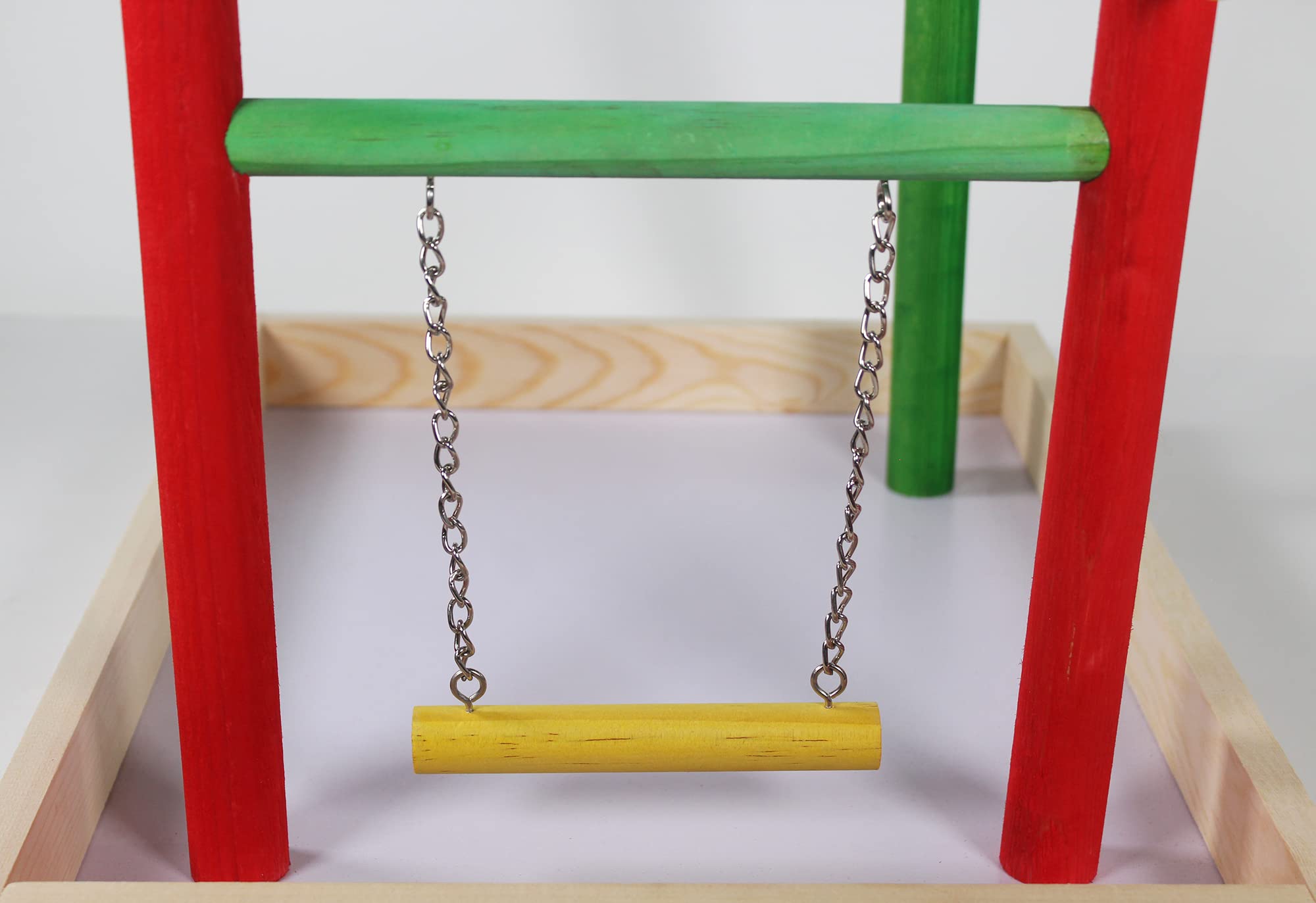 Penn-Plax Bird Life Playpen con dos perchas para descanso y juego.