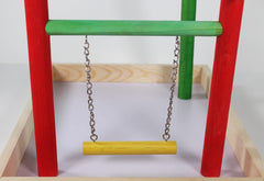 Penn-Plax Bird Life Playpen con dos perchas para descanso y juego.