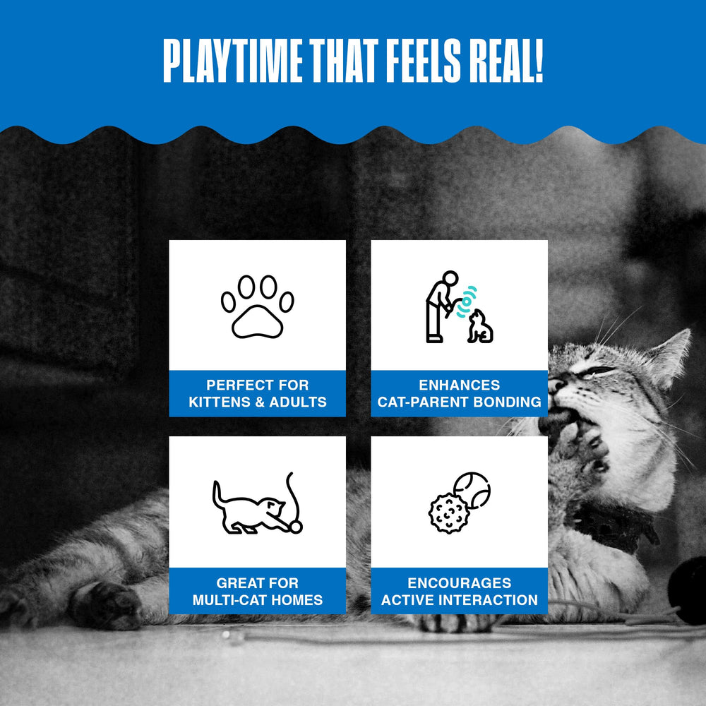 Juego interactivo ligero para gatos con Penn-Plax Play Fur Mice