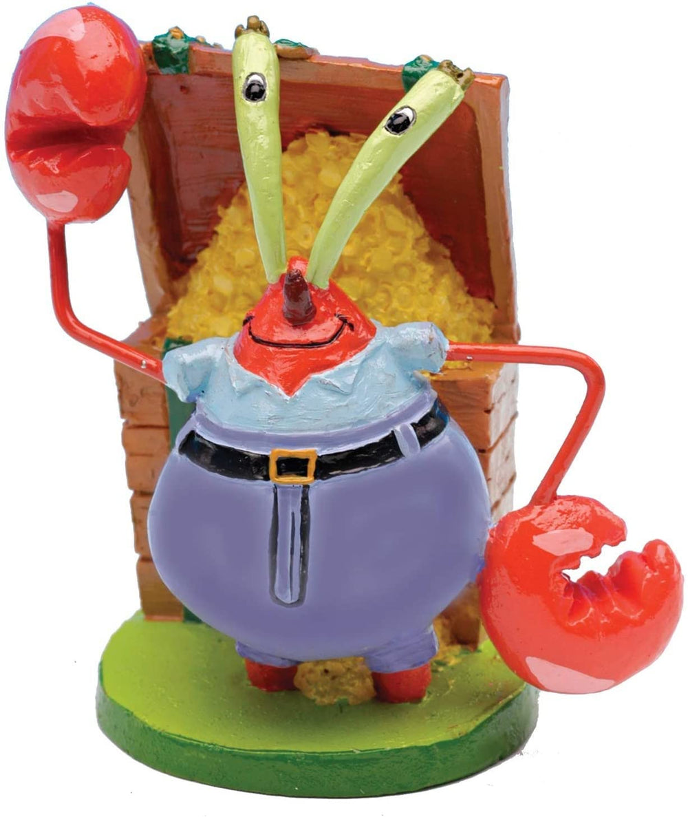Penn-Plax Sandy, figura para acuario, crea escena de SpongeBob en casa.