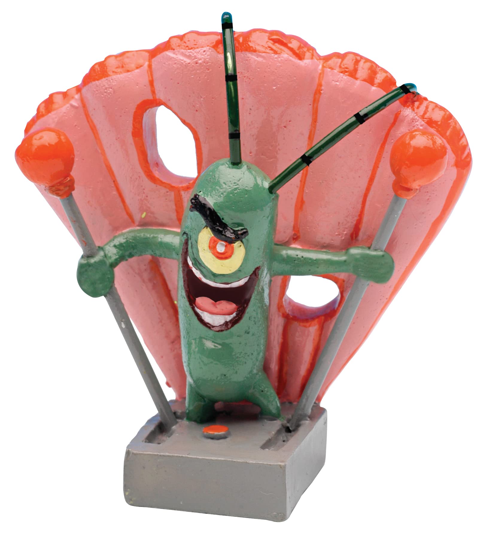 Penn-Plax Mr. Krabs, figura para acuario, personalidad divertida para niños.