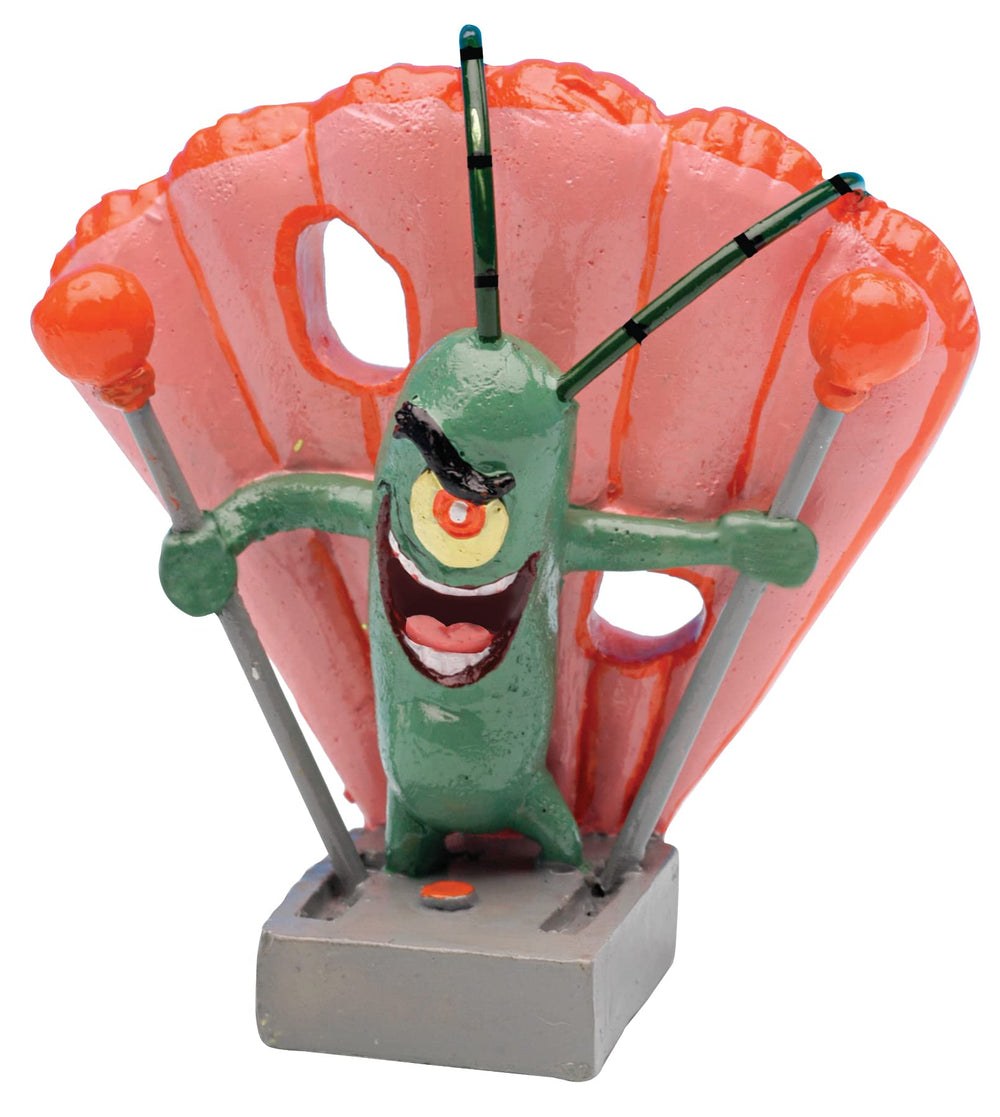 Penn-Plax Mr. Krabs, figura para acuario, personalidad divertida para niños.