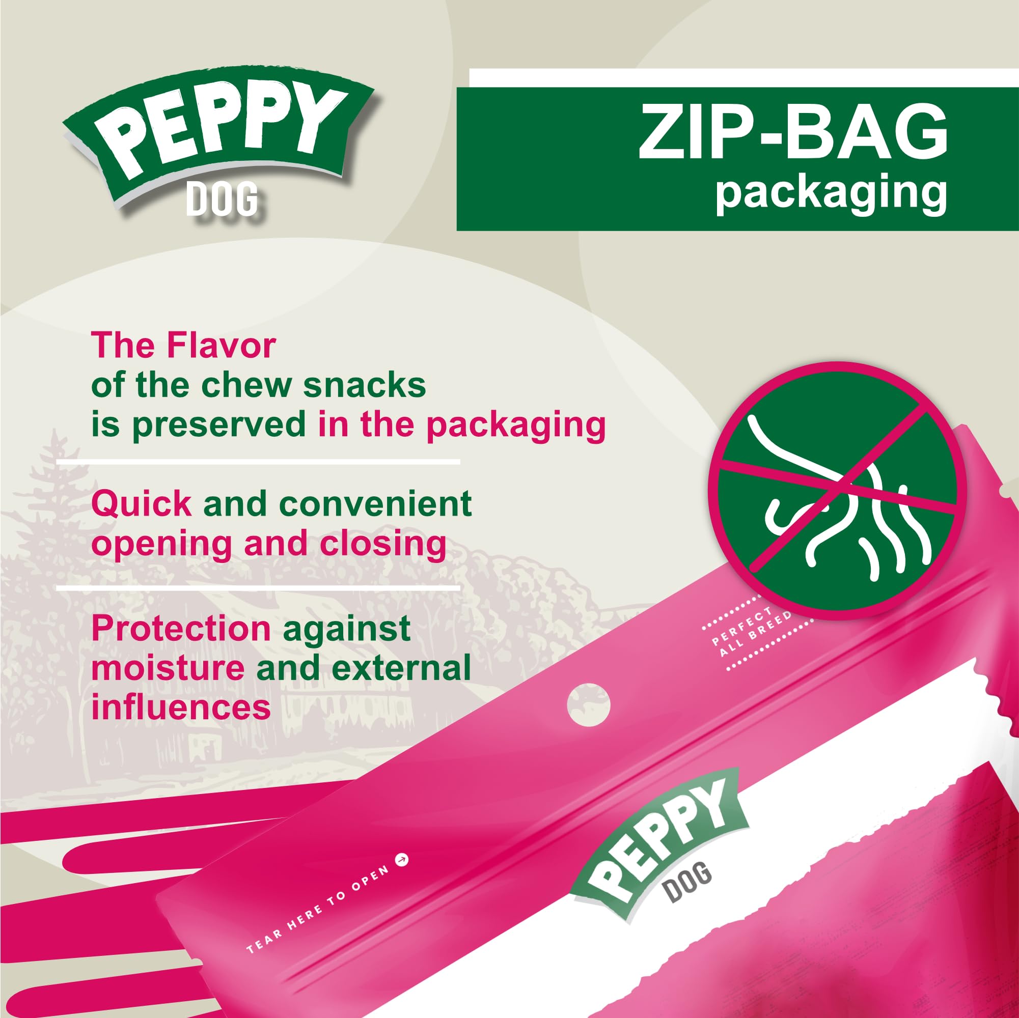 PEPPY DOG Huesos de Pollo para perros pequeños, tamaño práctico para mordidas controladas