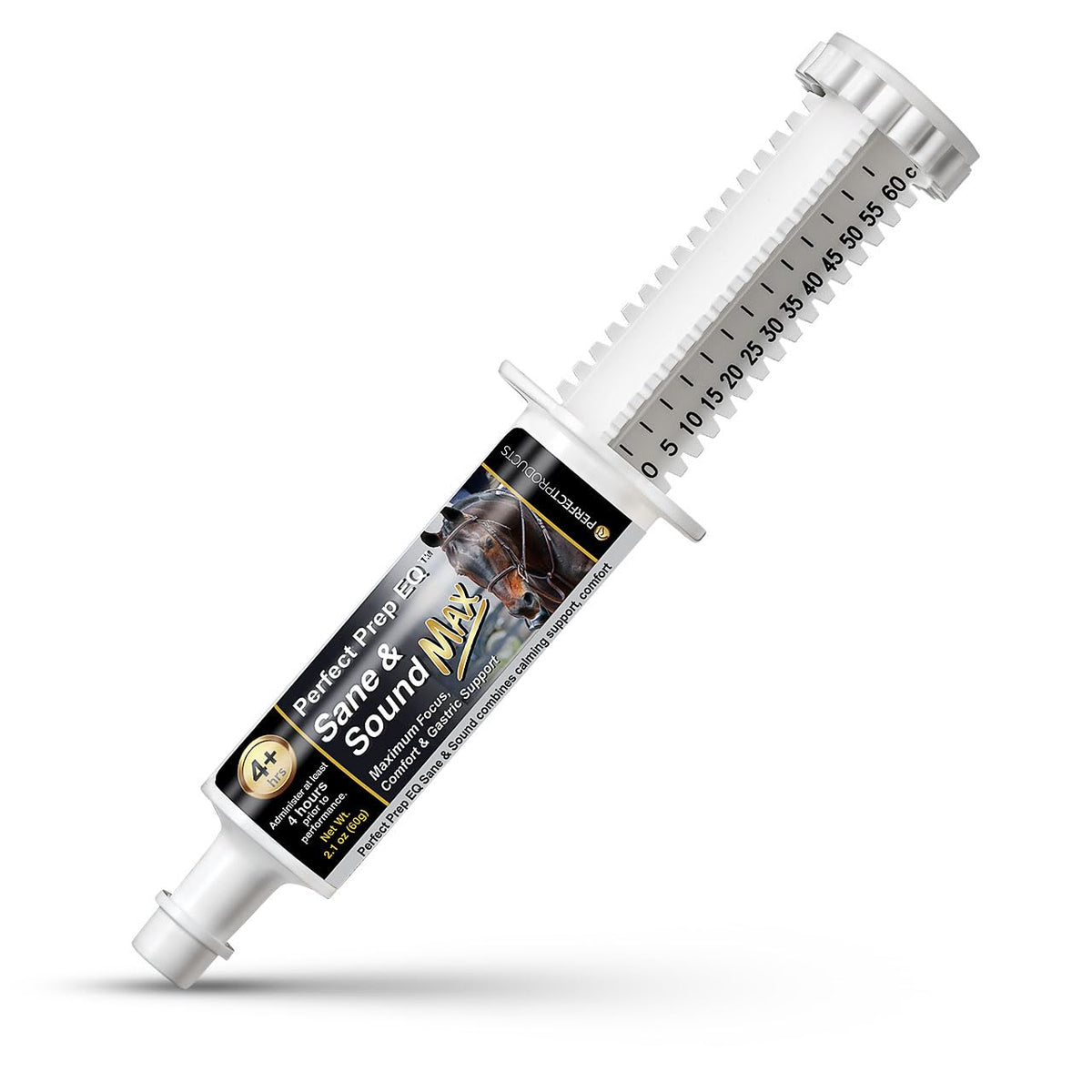 Perfect Prep EQ Paste: envase de 60cc para alimentar al caballo durante entrenamientos