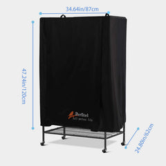 Perfitel cobertor de jaula en negro, diseño único para sombrear