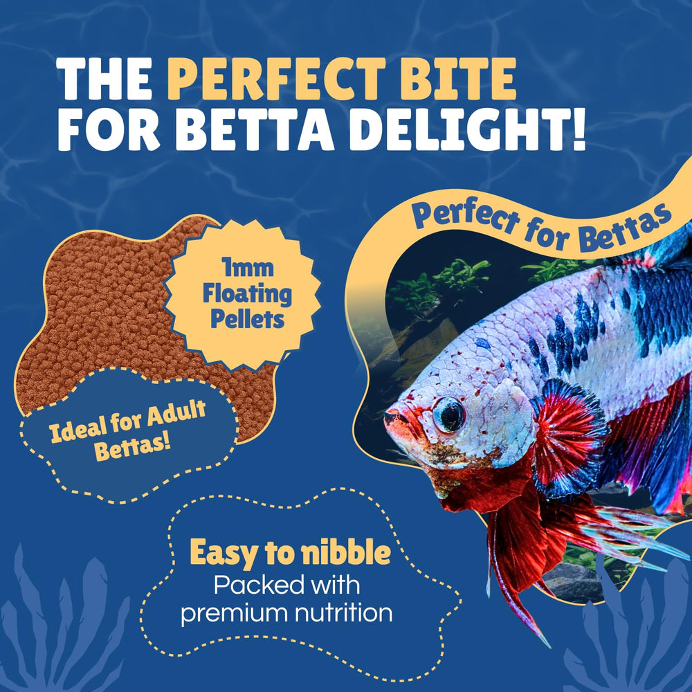 Betta Boost Pops: alimento premium para bettas en agua dulce.