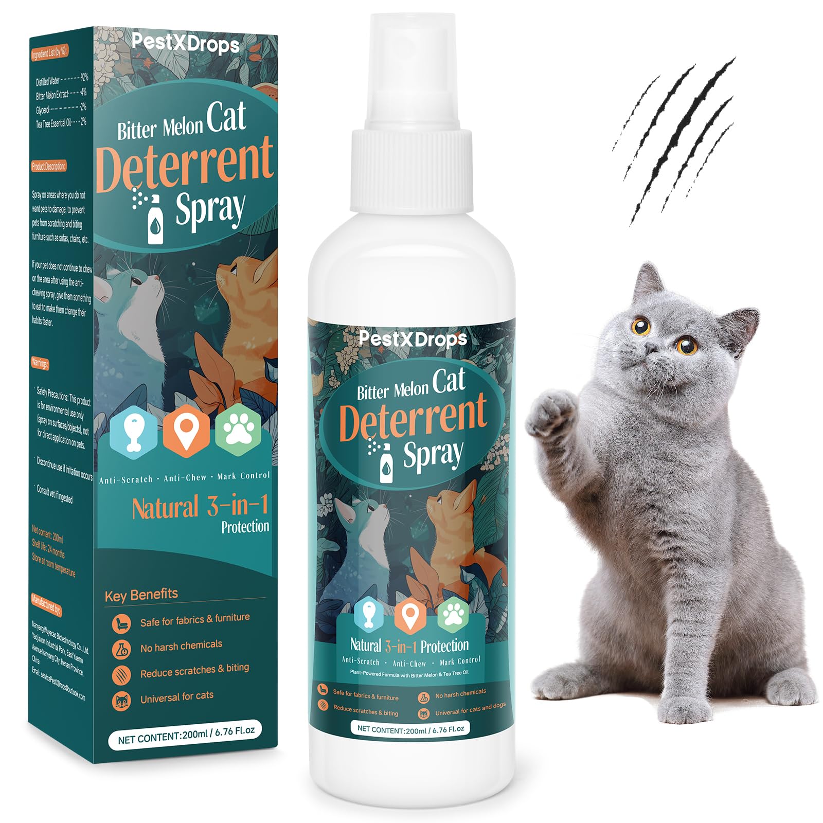 PestXDrops disuasor interior botella protege muebles y evita arañazos.