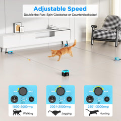 Pet Deluxe Juguete Gato Auto y Manual para control de juego