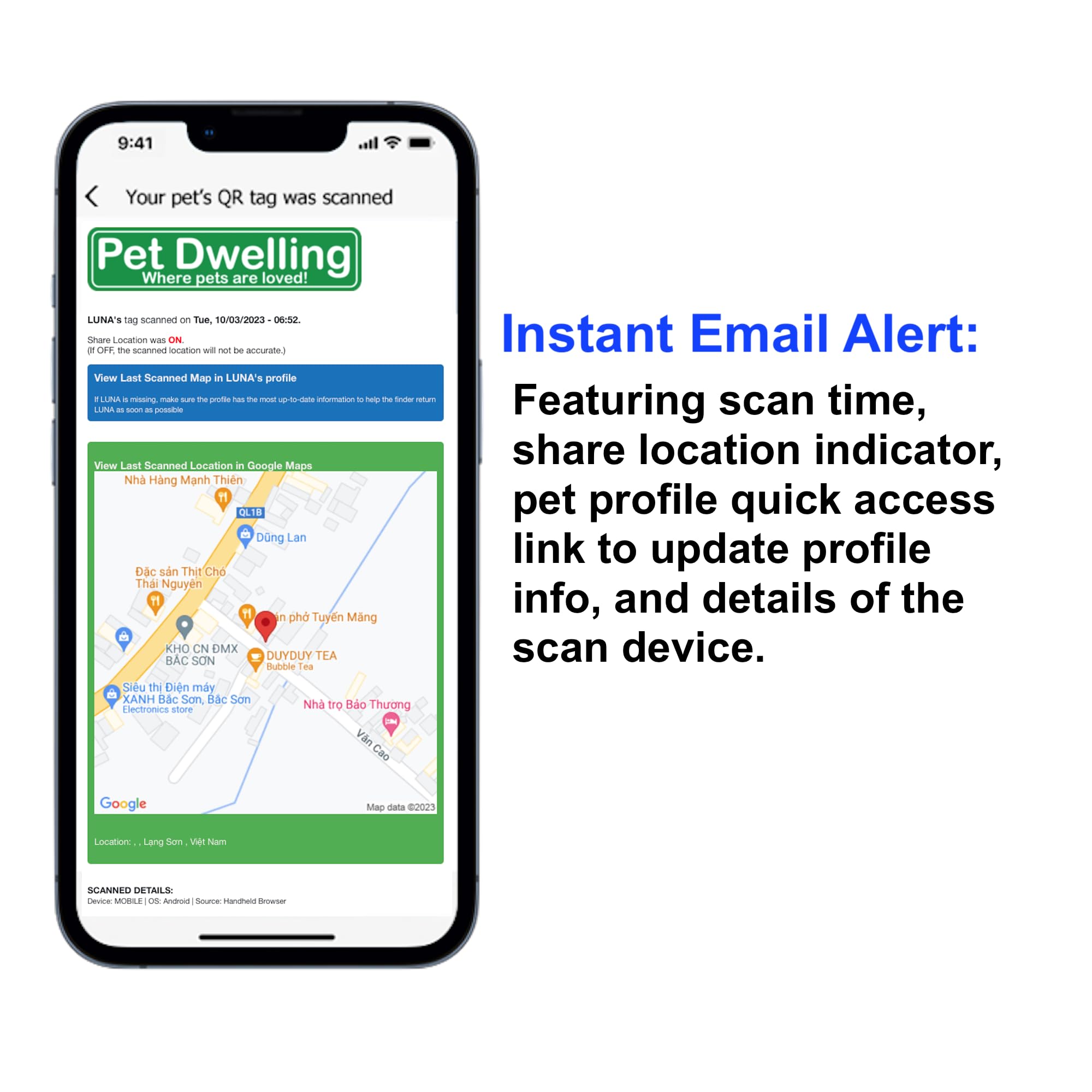 Acceso fácil sin necesidad de app para escanear y encontrar.