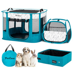 PETEASE jaula para gatos portátil con arenero para ambientes limpios y ordenados.