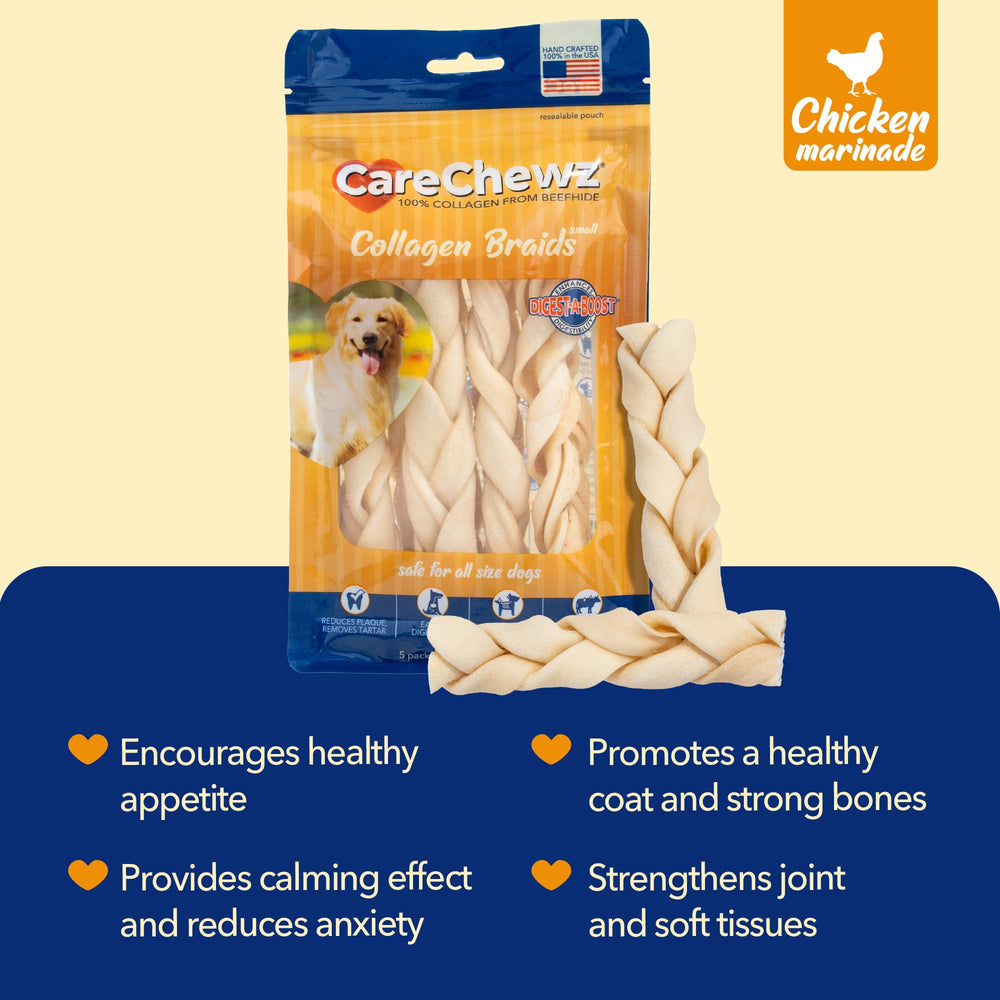 CareChewz de Pet Factory ofrece mordida dura para la masticación responsable.