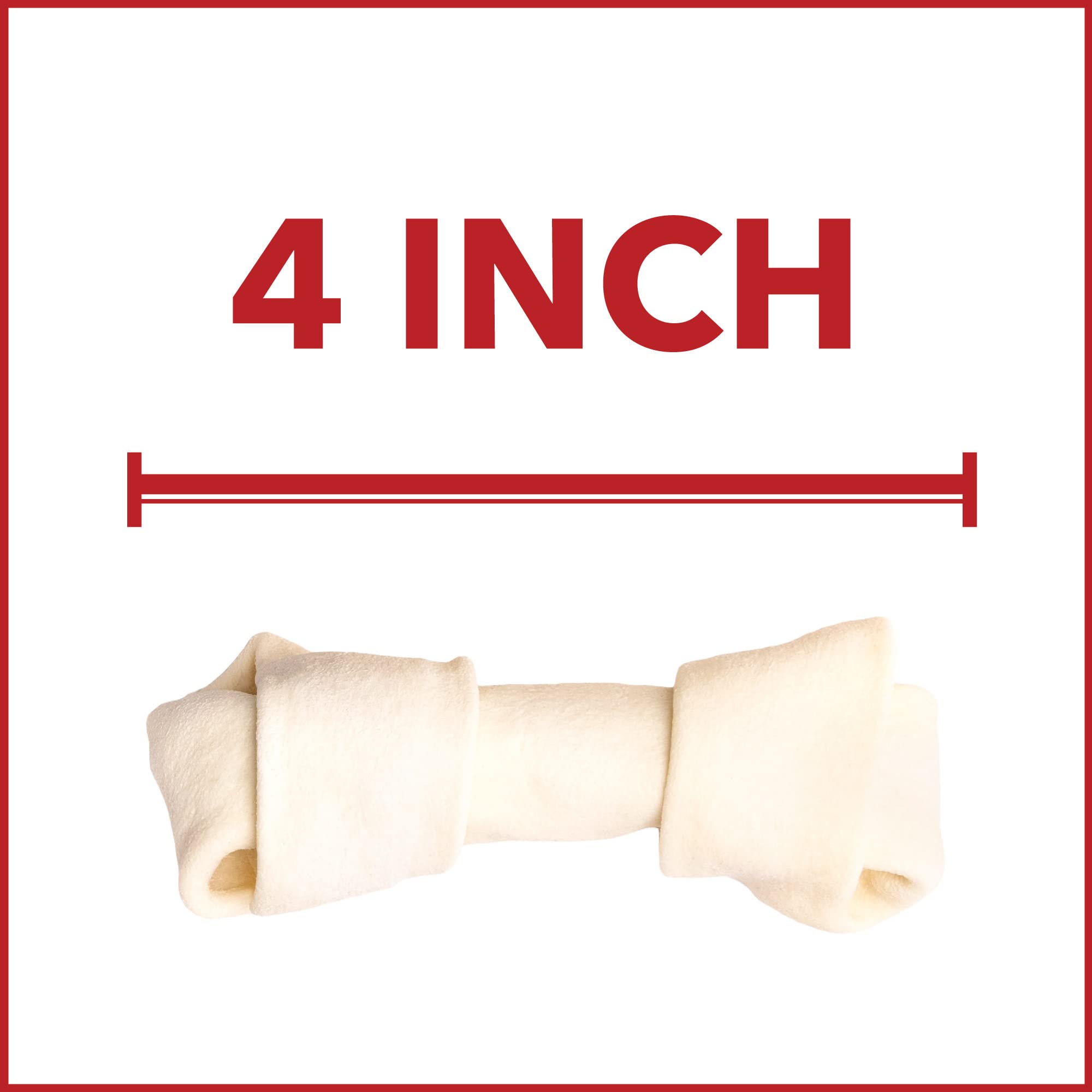 Pet Factory huesos con nudo, piel de res, para perros pequeños.