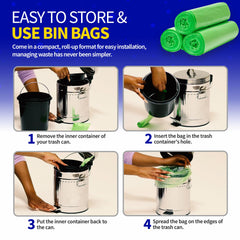 Pet Fit For Life: bolsas que se despliegan desde la base, cambio rápido y limpio.