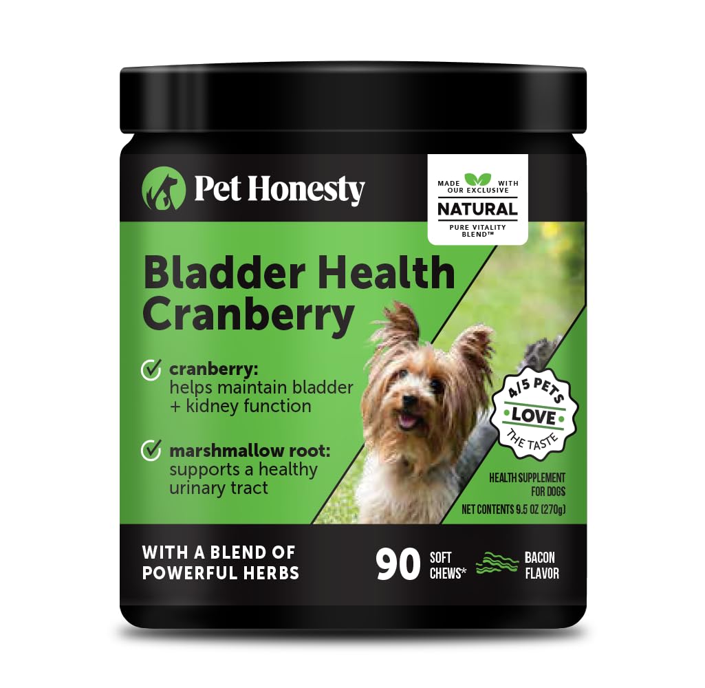 Pet Honesty, salud de la vejiga con arándano y D‑mannosa para soporte renal