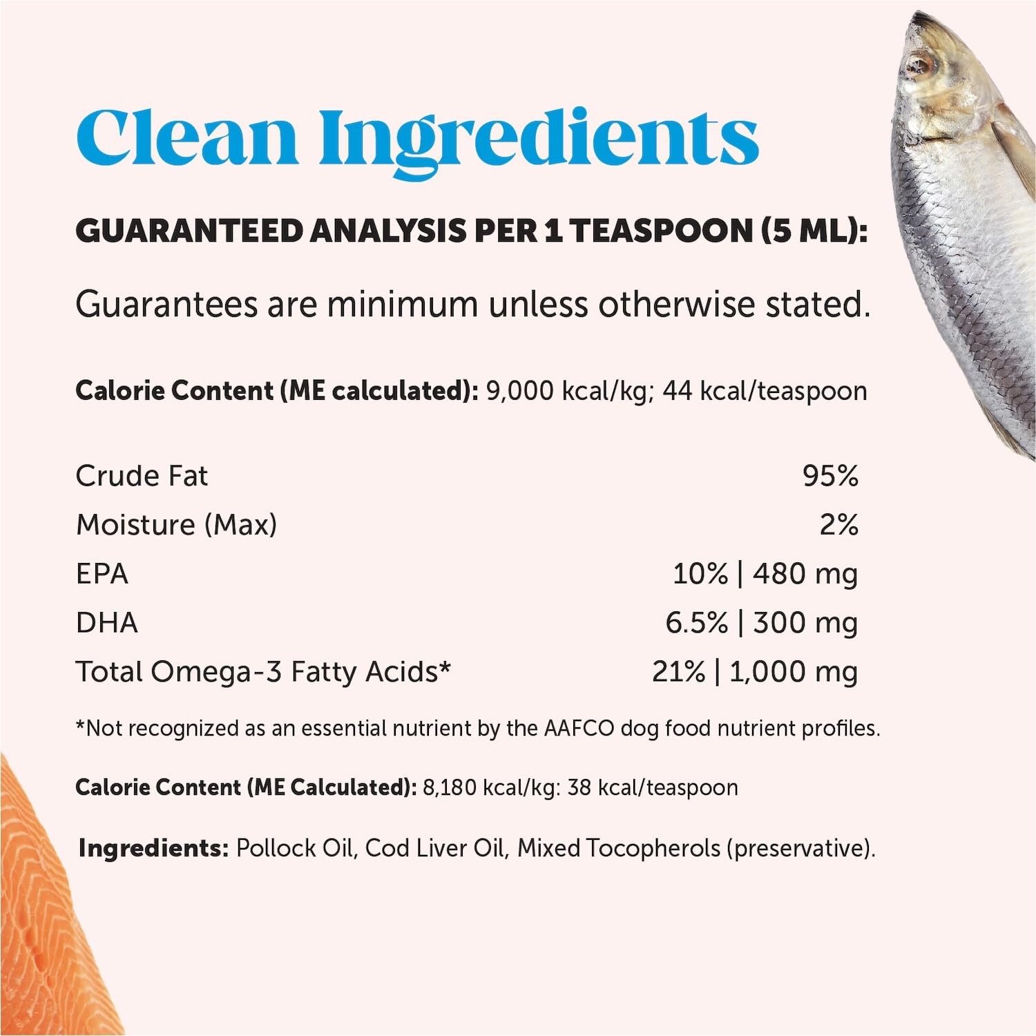 Cucharita sirve la dosis de aceite de pescado Pet Honesty