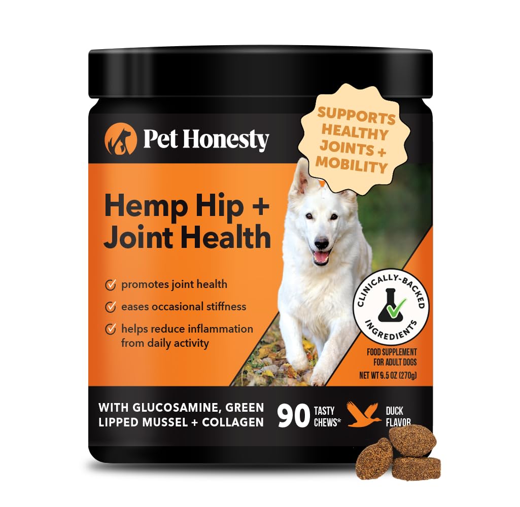 Pet Honesty Hemp Hip & Joint: empaque articular para perros, mejora movilidad