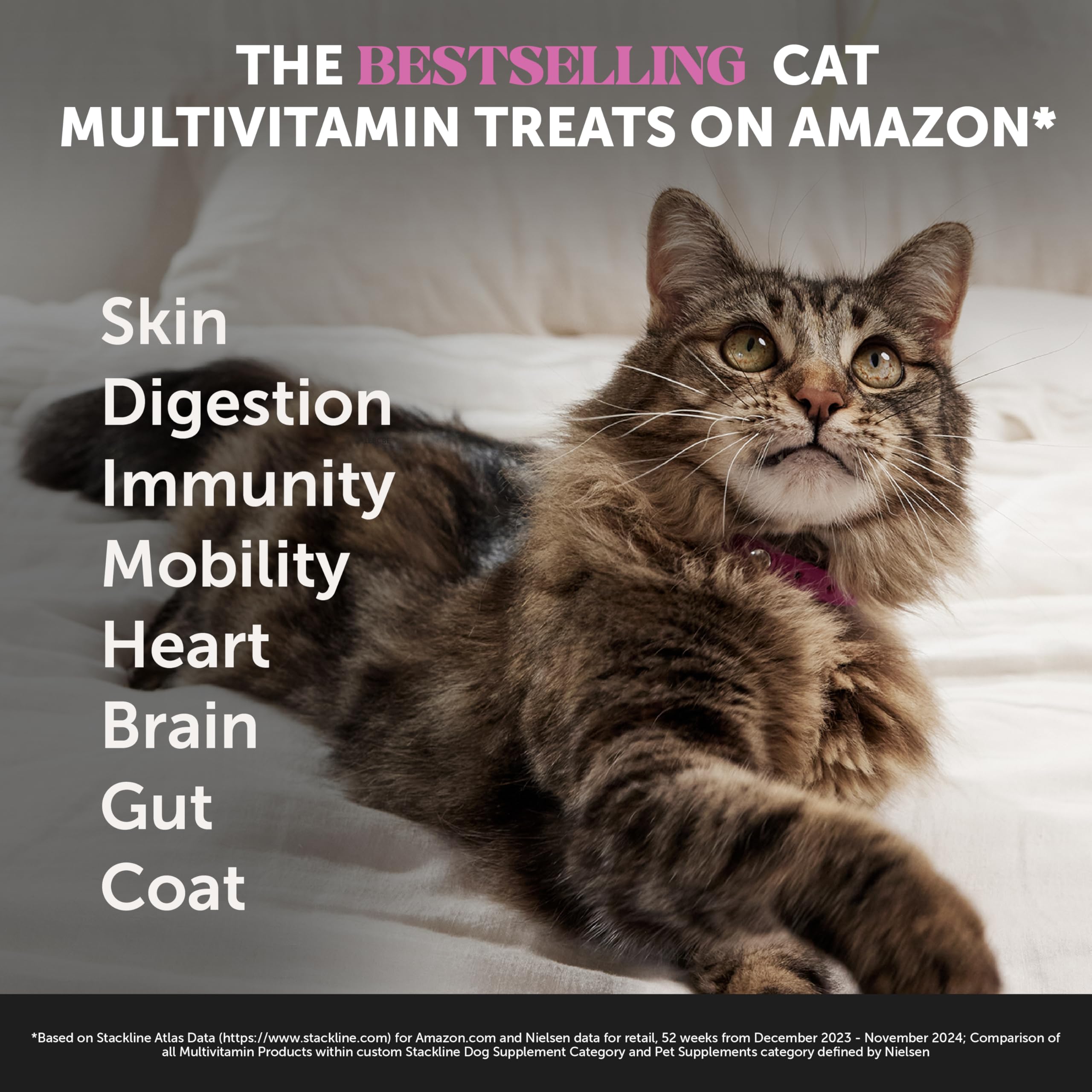 Pet Honesty Gatos Multivitamin, sabor pollo para mayor aceptación