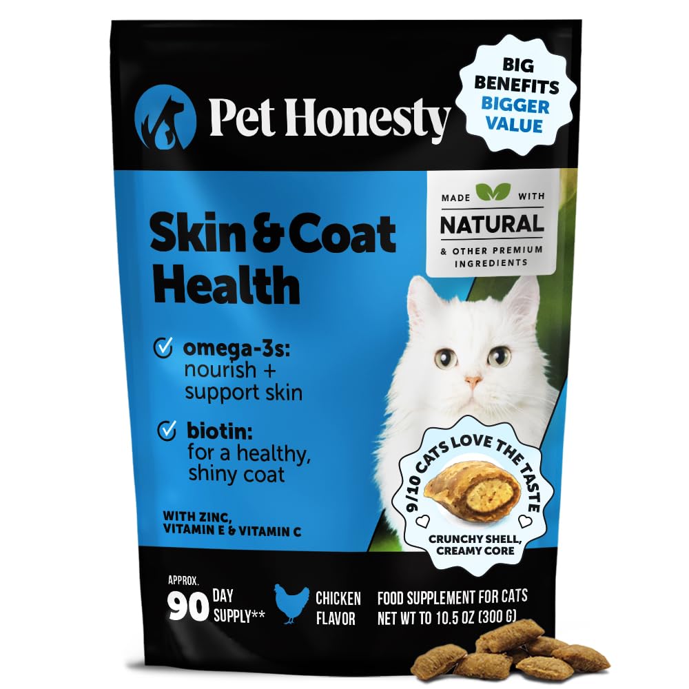 Pet Honesty para gatos, textura crujiente-cremosa, piel suave